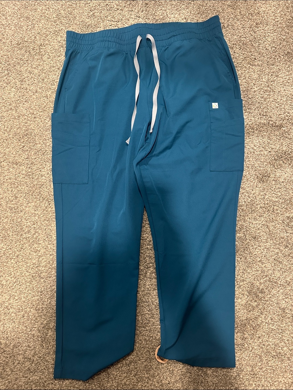 Caribbean blue scrub pant
